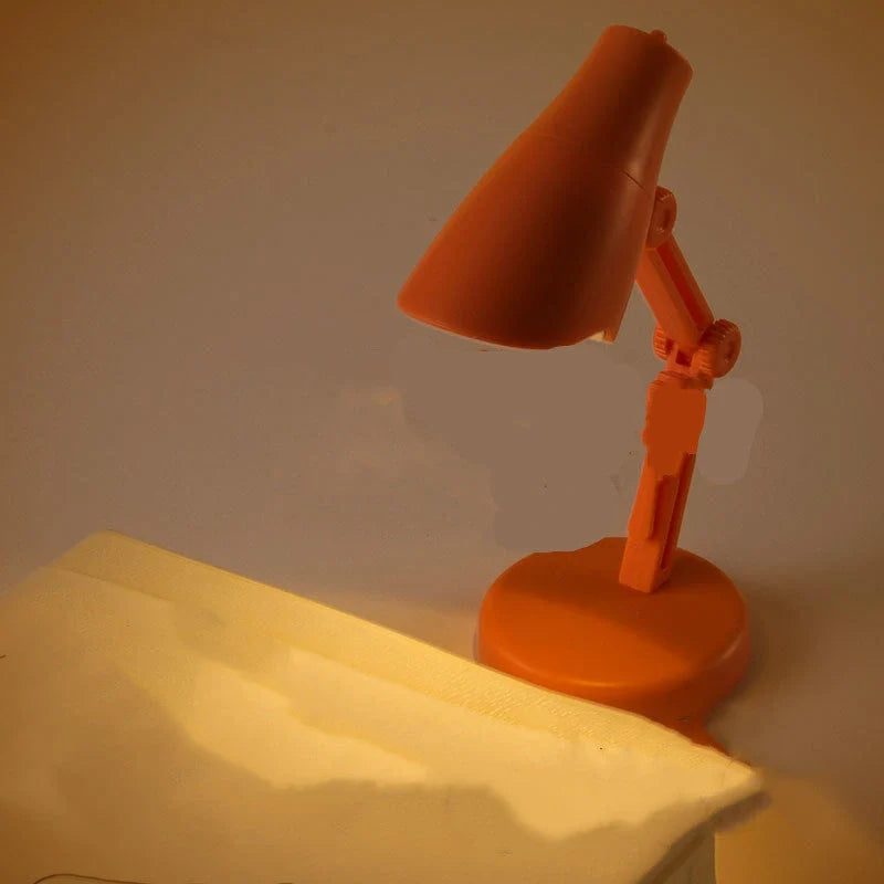 Mini LED book light with flexible clip for eye protection during reading