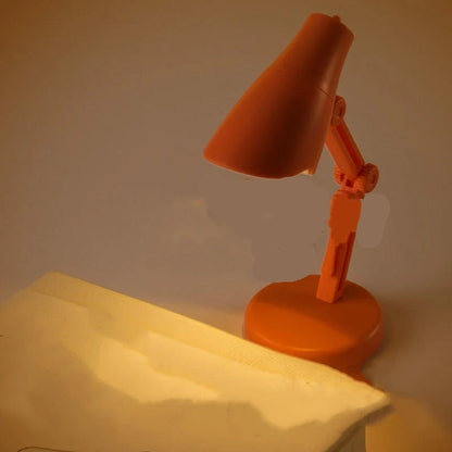 Mini LED book light with flexible clip for eye protection during reading