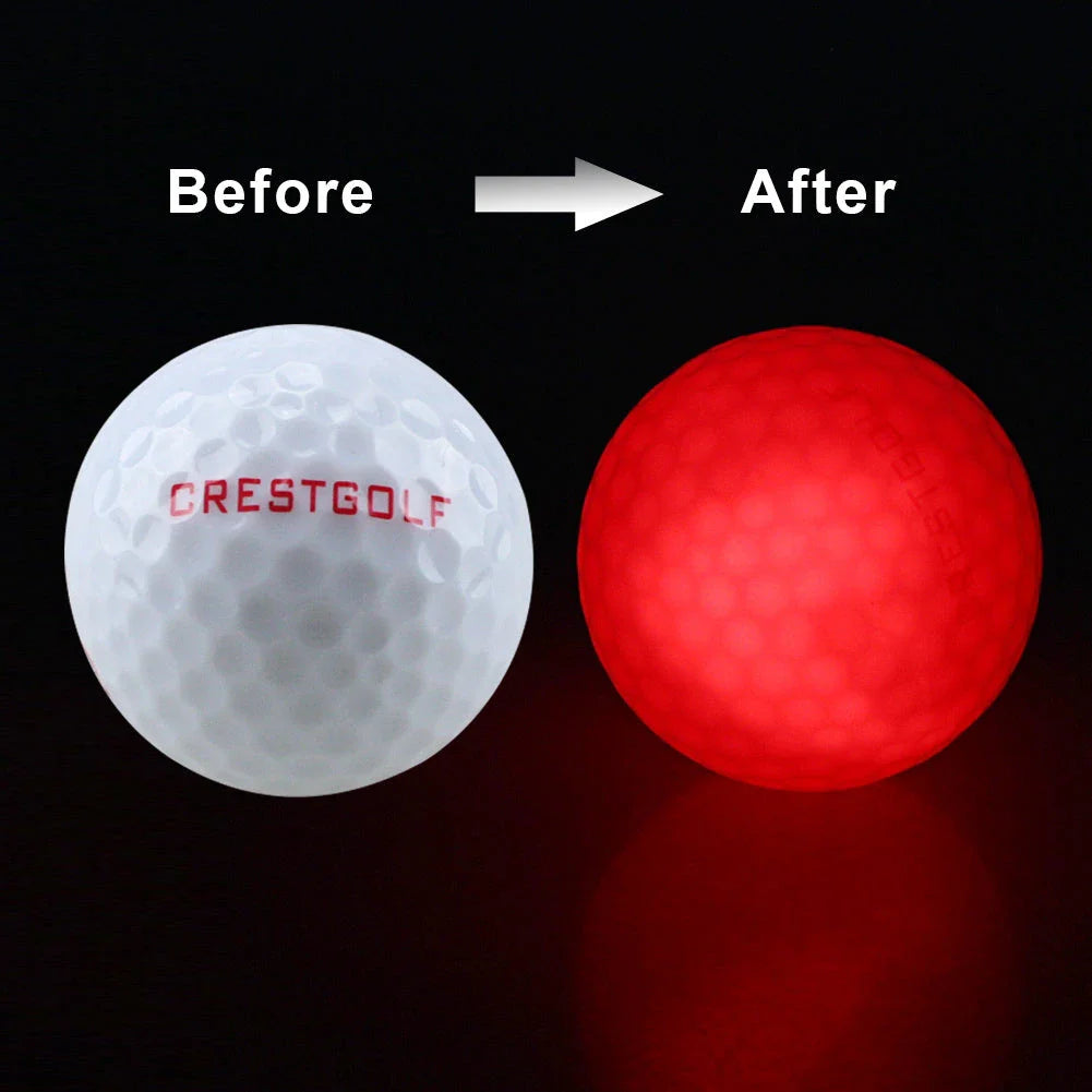 Illuminating Night Golf Balls: Glow-in-the-Dark Practice Balls with Vibrant LED Lights and Durable Design