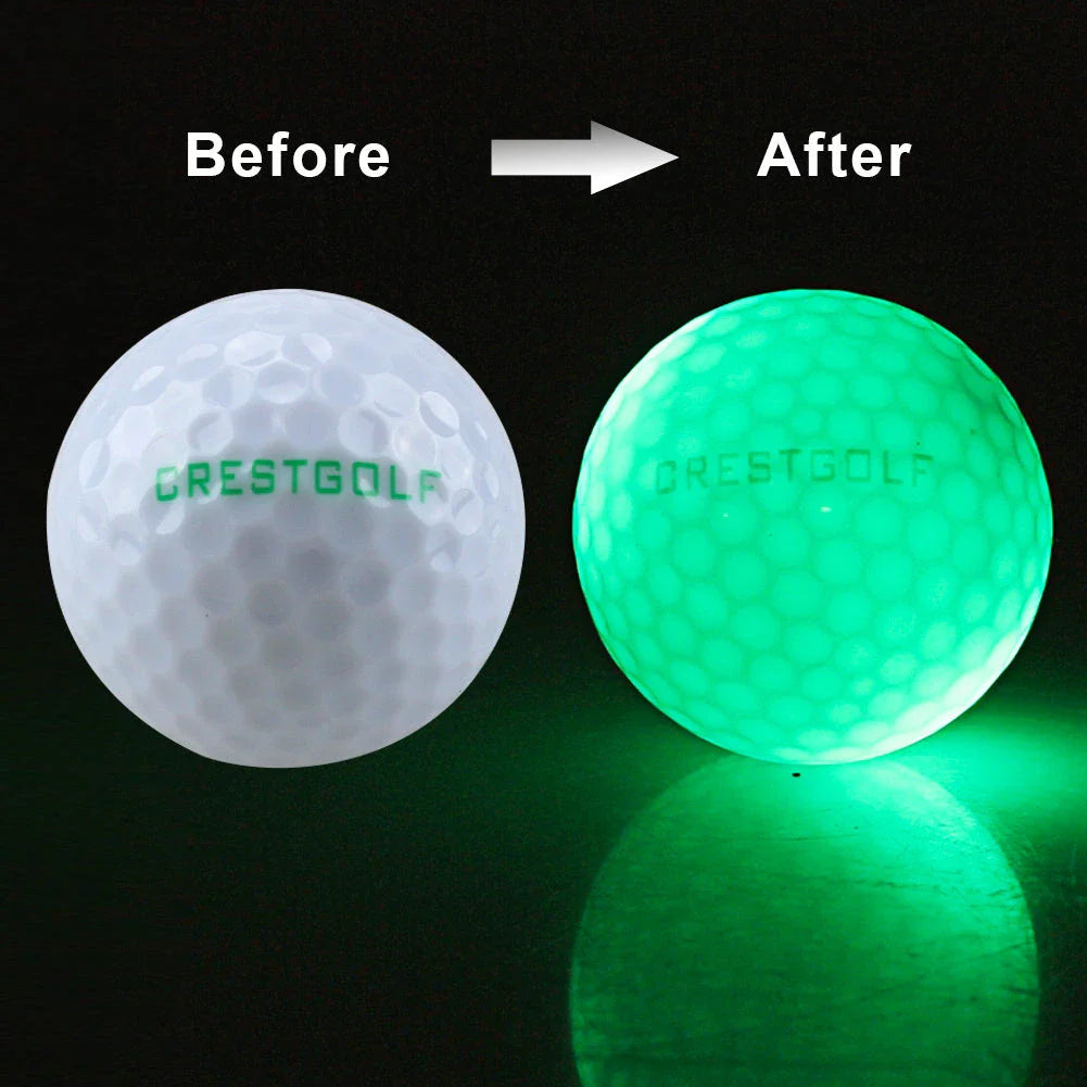 Illuminating Night Golf Balls: Glow-in-the-Dark Practice Balls with Vibrant LED Lights and Durable Design