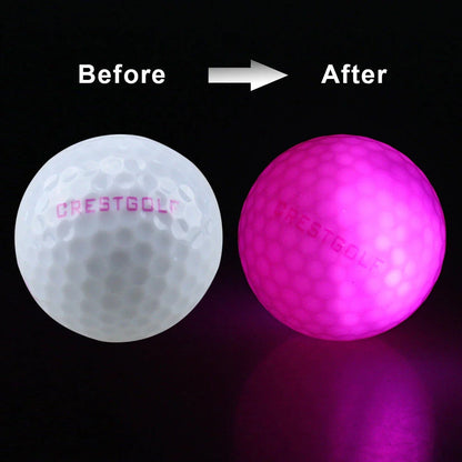 Illuminating Night Golf Balls: Glow-in-the-Dark Practice Balls with Vibrant LED Lights and Durable Design