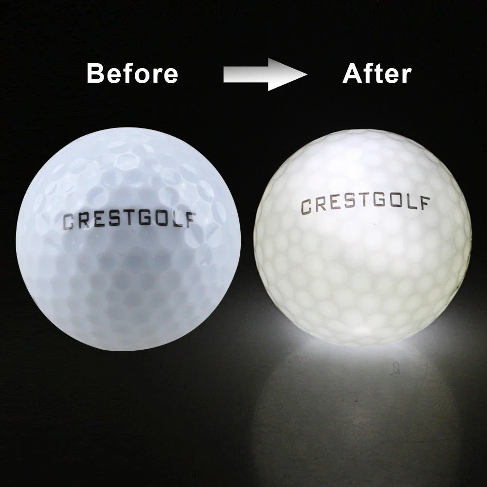 Illuminating Night Golf Balls: Glow-in-the-Dark Practice Balls with Vibrant LED Lights and Durable Design