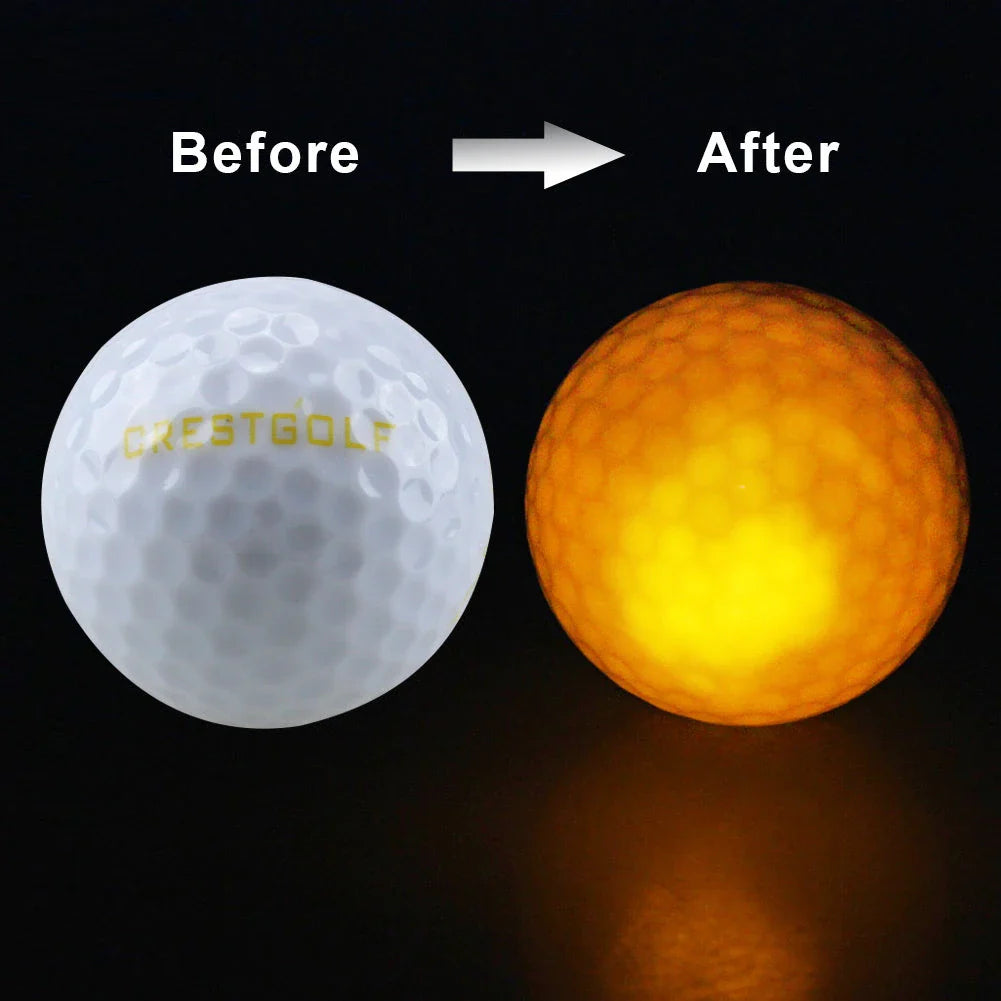 Illuminating Night Golf Balls: Glow-in-the-Dark Practice Balls with Vibrant LED Lights and Durable Design