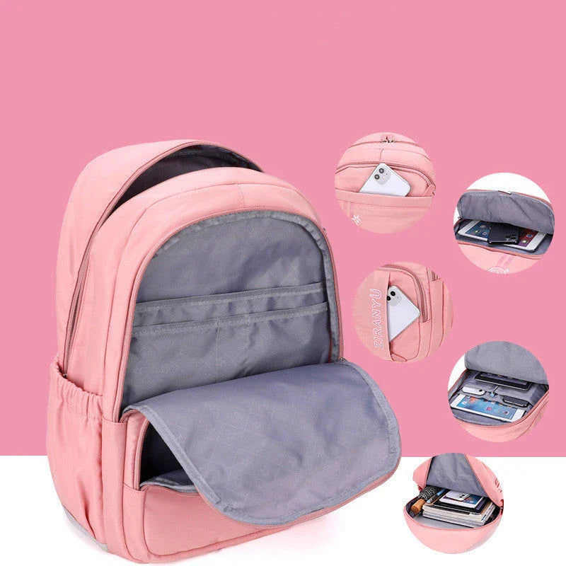 Durable Kids Backpack with Removable Trolley - Convenient Carry-On for School and Travel
