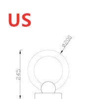 Wooden circular Nordic style chandelier with acrylic shade, shown in 20cm and 30cm diameter options.