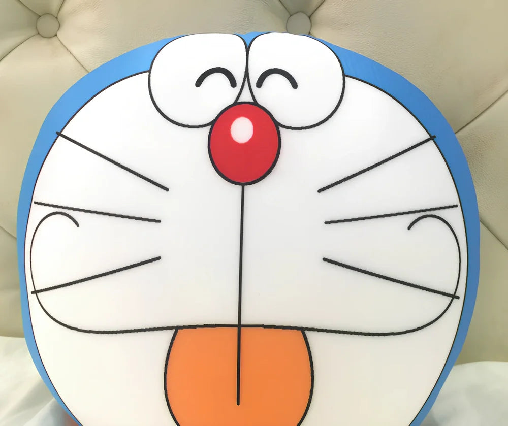 Black and white kitten plush doll measuring 32cm with foam nano-particle filling