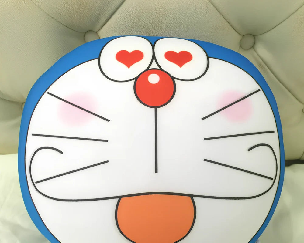 Black and white kitten plush doll measuring 32cm with foam nano-particle filling