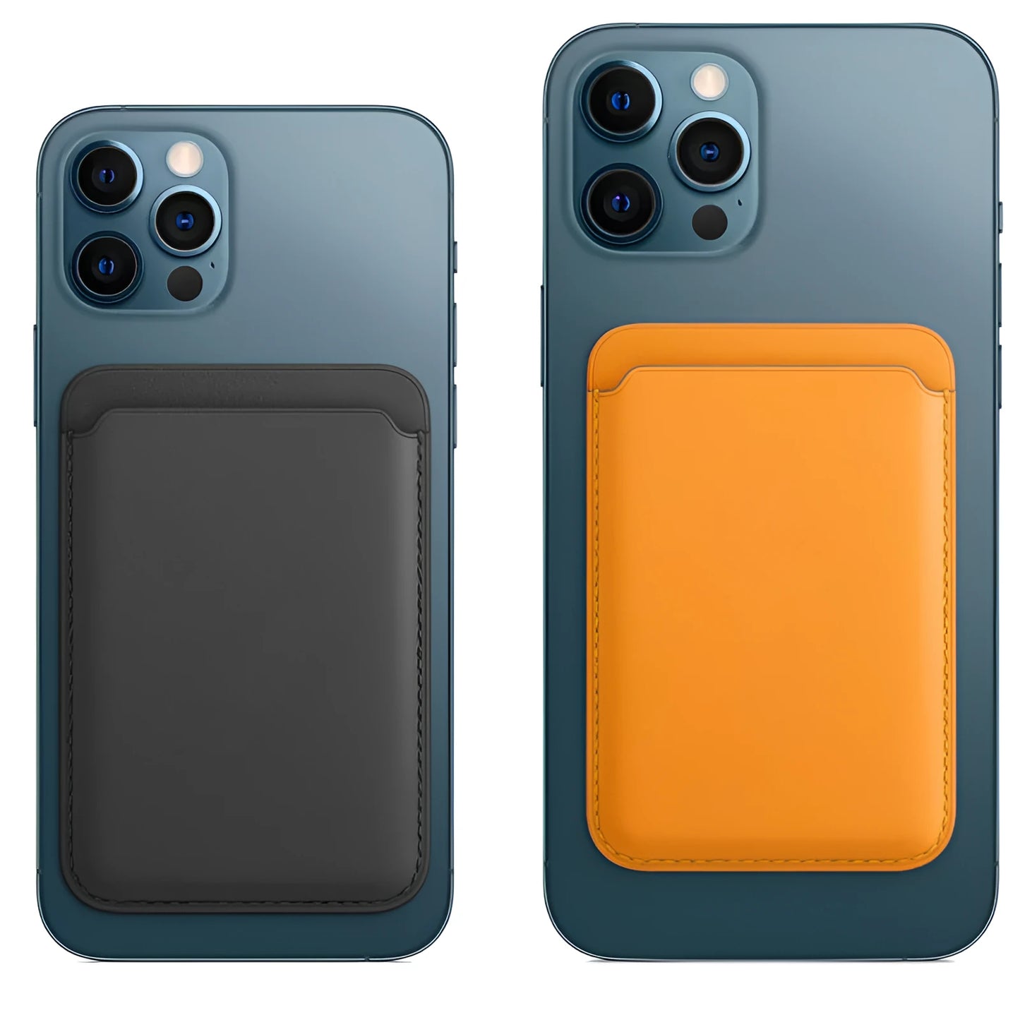 PU leather magnetic wallet case for mobile phone with card holder in various colours.