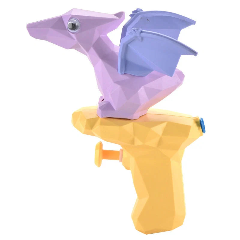 Dinosaur water guns for kids in five colors with unique dinosaur designs