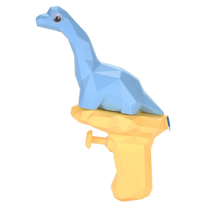 Dinosaur water guns for kids in five colors with unique dinosaur designs