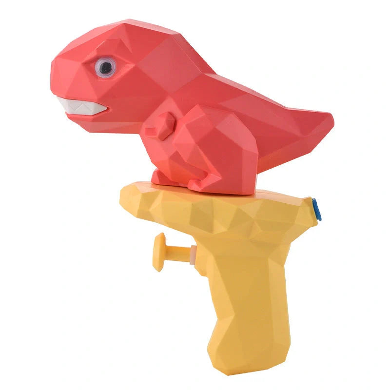 Dinosaur water guns for kids in five colors with unique dinosaur designs