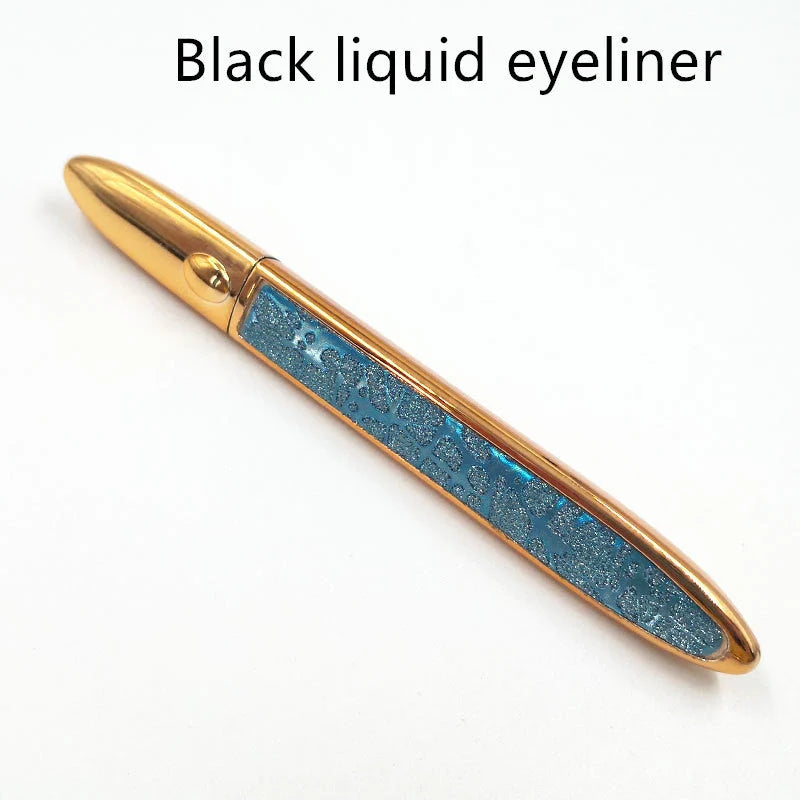 Multifunctional Self-Adhesive Eyeliner & Lashes Set with Black, Coffee, and Transparent Eyeliner Options and Full Diamond, Pearl, and Silver Lash Finishes