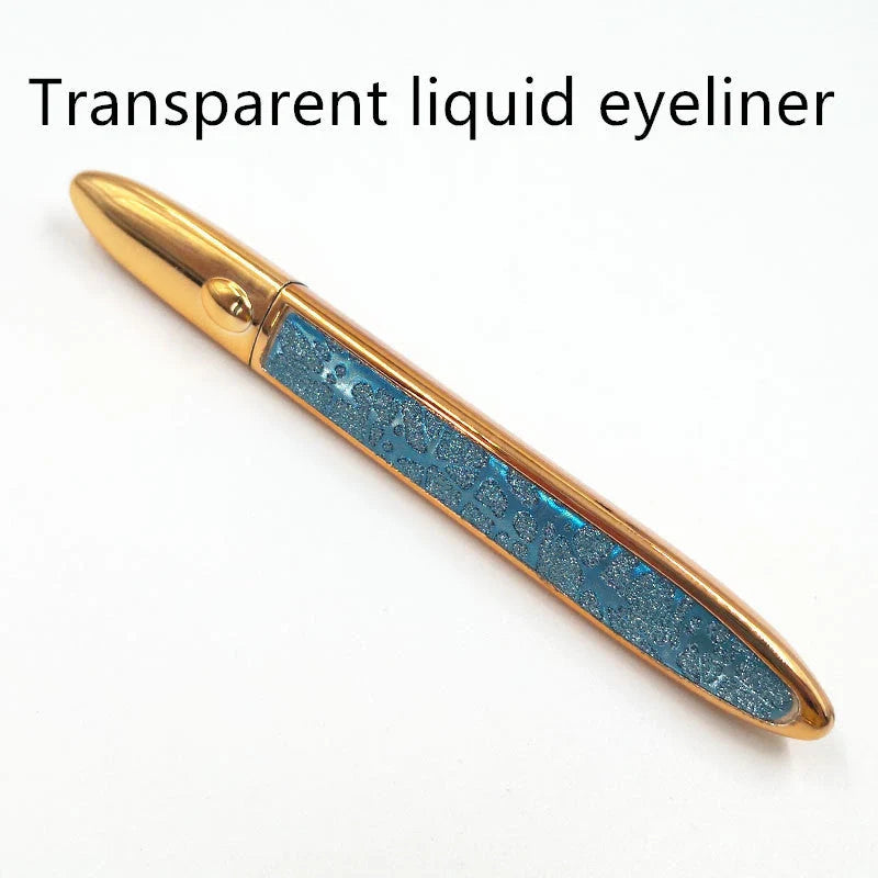 Multifunctional Self-Adhesive Eyeliner & Lashes Set with Black, Coffee, and Transparent Eyeliner Options and Full Diamond, Pearl, and Silver Lash Finishes