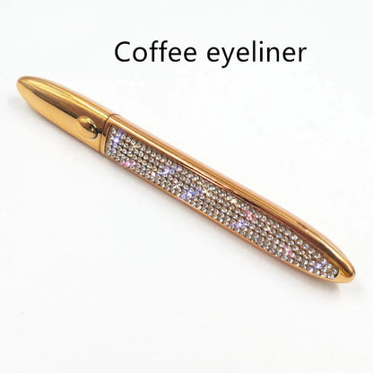 Multifunctional Self-Adhesive Eyeliner & Lashes Set with Black, Coffee, and Transparent Eyeliner Options and Full Diamond, Pearl, and Silver Lash Finishes