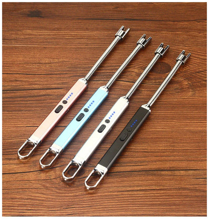 Rechargeable USB Windproof Lighter in multiple colors - compact, durable, and reliable flame source