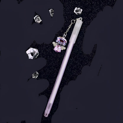 Little Angel Girl Water Pendant Gel Pen showing 15cm plastic body and decorative pendant.