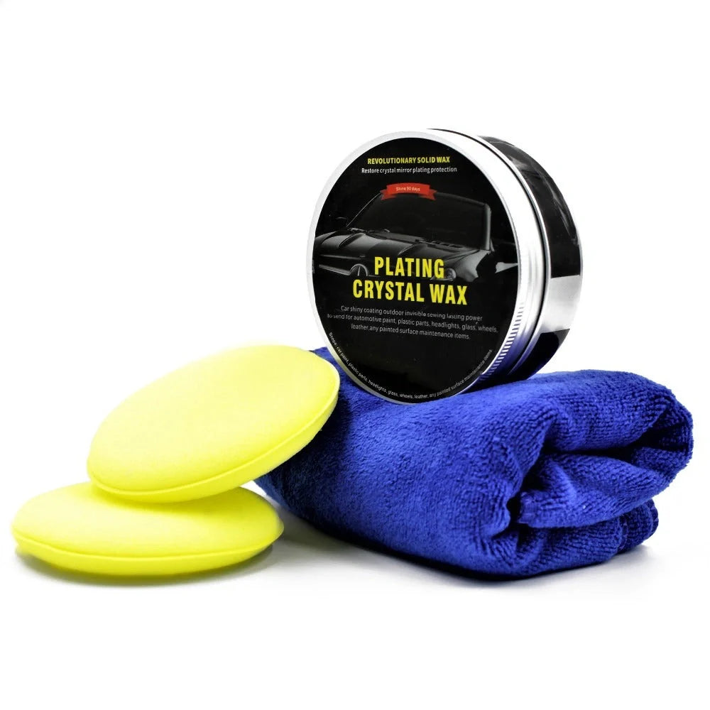 A high-quality car wax that provides a long-lasting, crystal-clear shine and protection for your vehicle's paint.