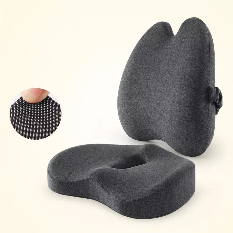 Car waist and back cushion with magnetic cloth upgrade in dark gray, light gray, and pink options