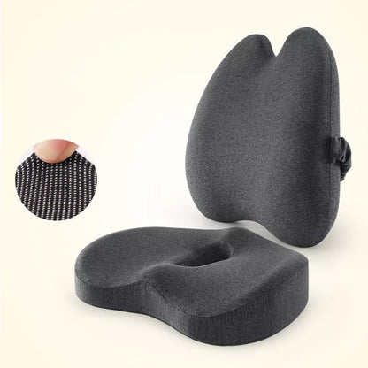 Car waist and back cushion with magnetic cloth upgrade in dark gray, light gray, and pink options