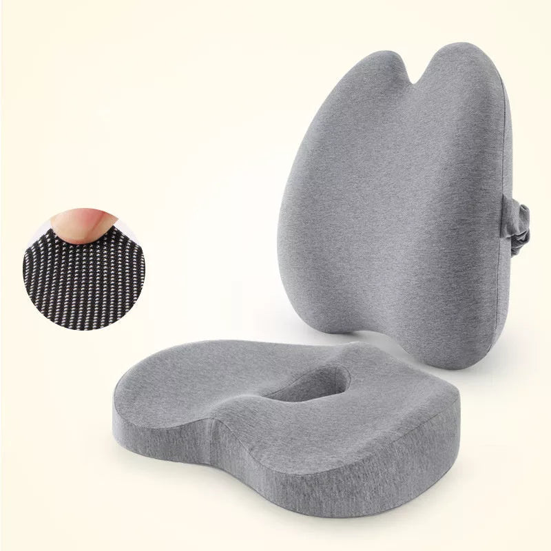 Car waist and back cushion with magnetic cloth upgrade in dark gray, light gray, and pink options