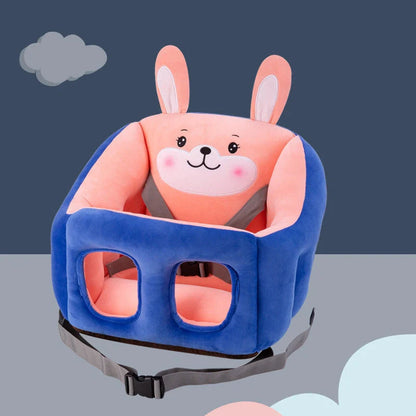 Cartoon portable baby dining chair with animal design, perfect for meal times and play