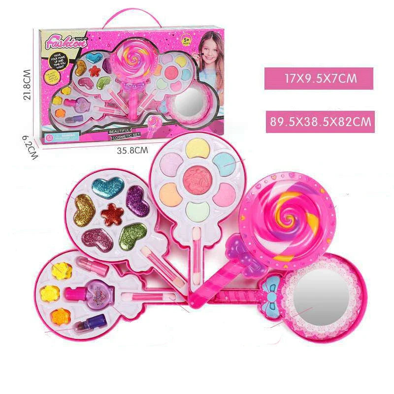 Hhomeenjoy Premium Washable Makeup Kit for Little Girls