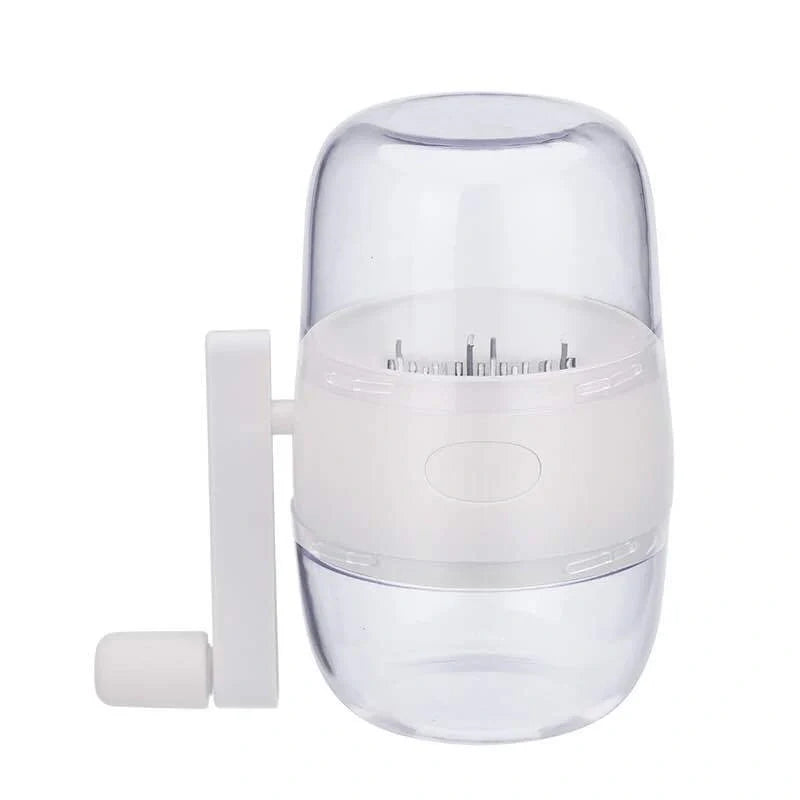 Multifunctional manual nut grinder with stainless steel blades for crushing nuts and spices