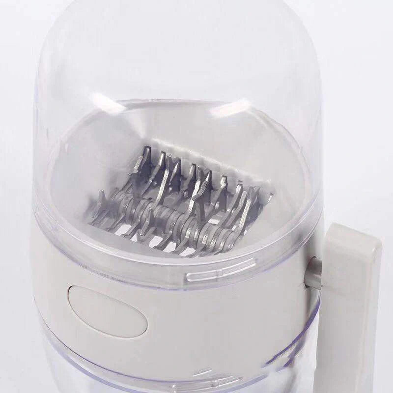 Multifunctional manual nut grinder with stainless steel blades for crushing nuts and spices