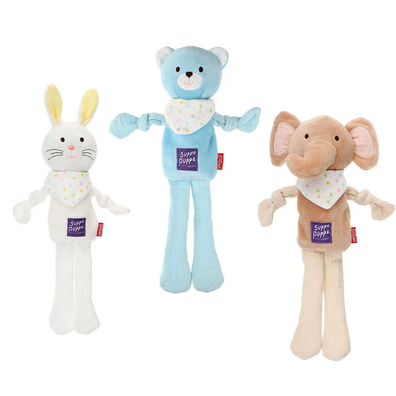 Milky Cute Barking Stick Series Sounding Plush Toy for Dogs in various animal designs