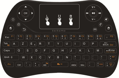 Flying Squirrel mini wireless keyboard with colourful backlight and touch-sensitive surface