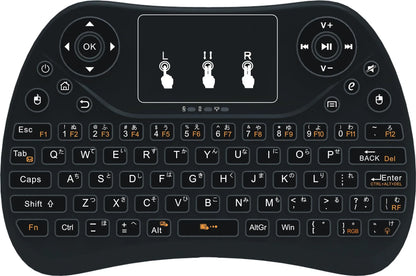 Flying Squirrel mini wireless keyboard with colourful backlight and touch-sensitive surface