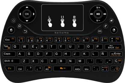 Flying Squirrel mini wireless keyboard with colourful backlight and touch-sensitive surface