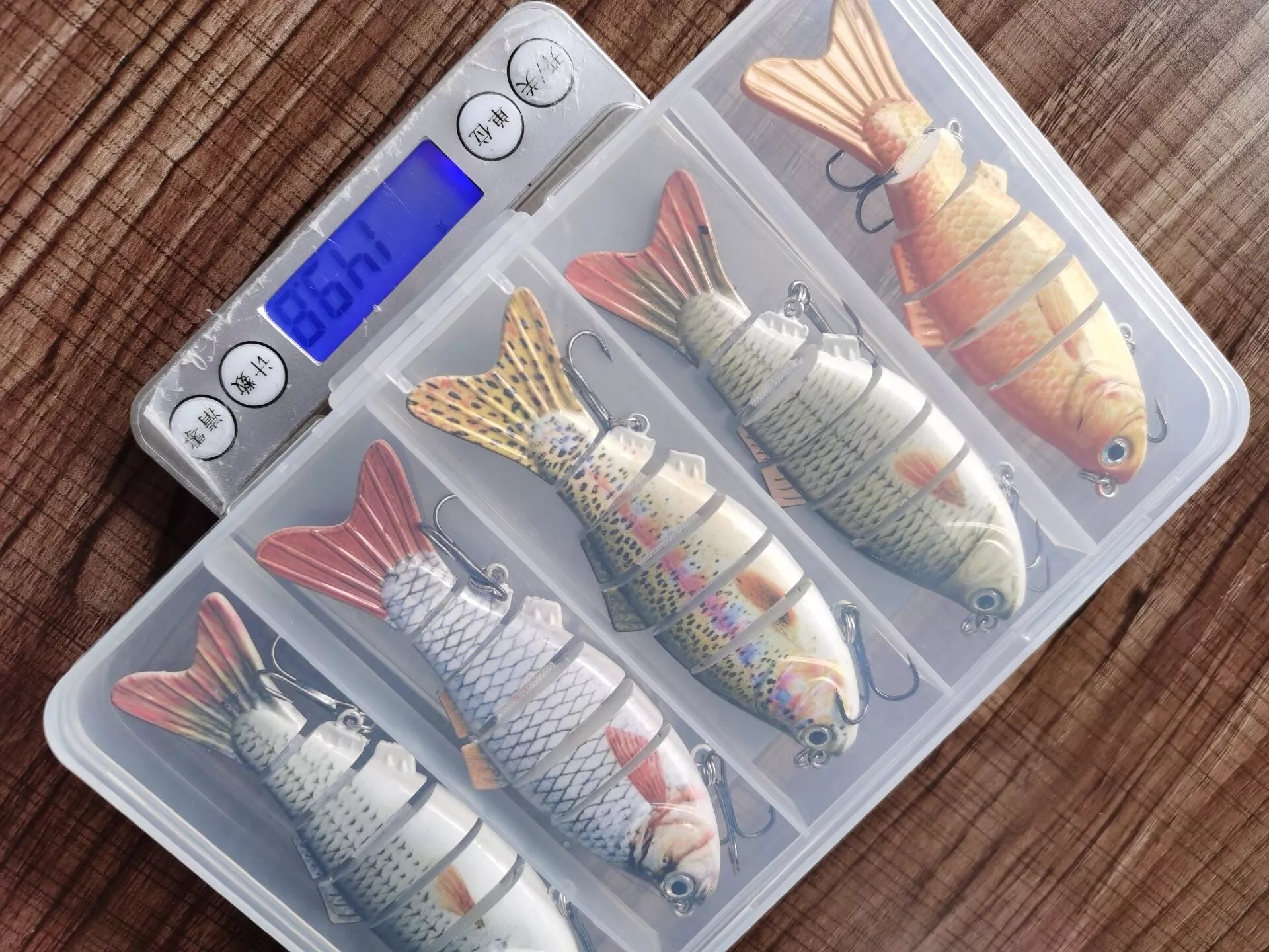 Bionic Bait Lure Set for sea fishing with 5 simulation baits and storage box