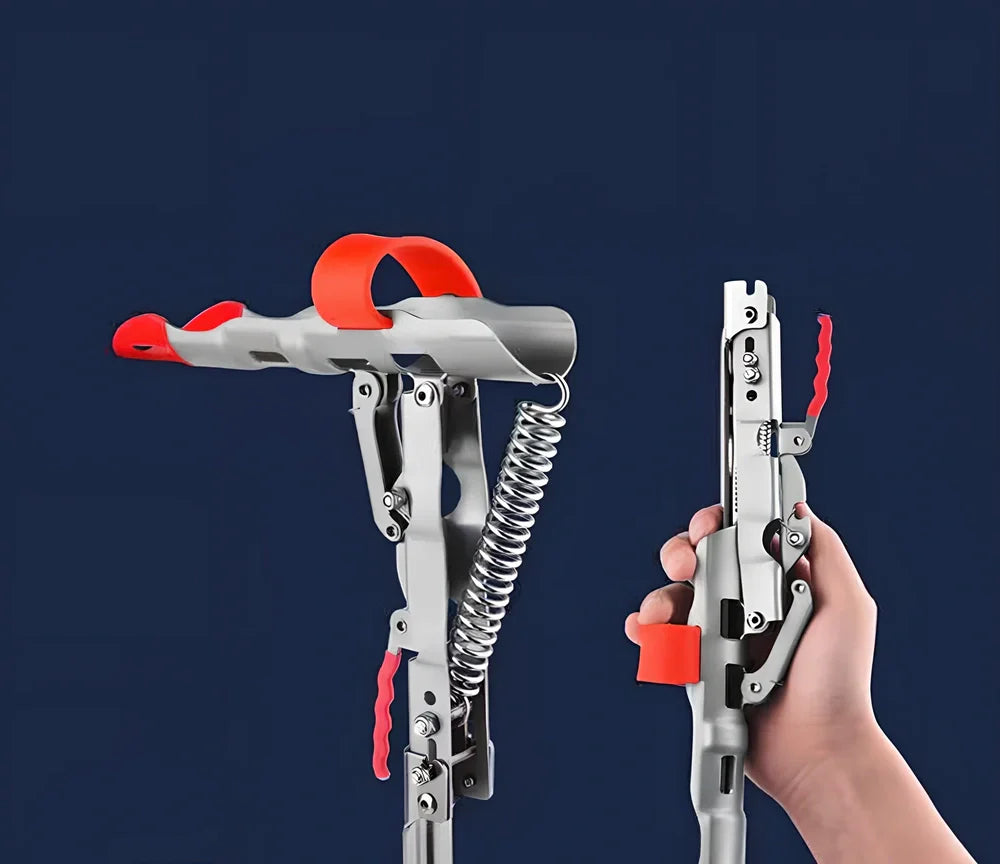 Adjustable cable ties in red and photo colour with large guide ring, lengths from 1.3M to 2.7M