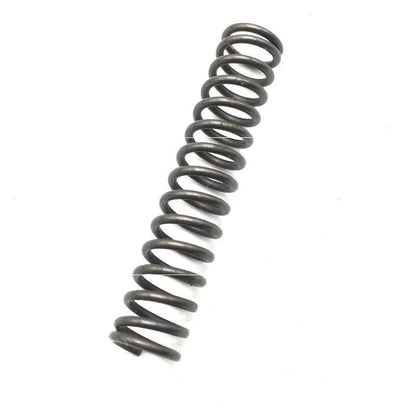 Metal pneumatic belt machine accessory kit with 330mm and 520mm rollers, blades, springs, and couplings on a workbench.