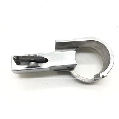 Metal pneumatic belt machine accessory kit with 330mm and 520mm rollers, blades, springs, and couplings on a workbench.