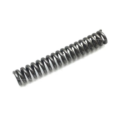 Metal pneumatic belt machine accessory kit with 330mm and 520mm rollers, blades, springs, and couplings on a workbench.