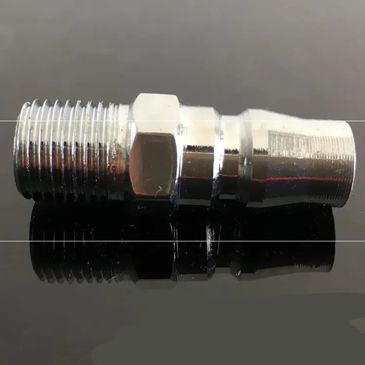 Metal pneumatic belt machine accessory kit with 330mm and 520mm rollers, blades, springs, and couplings on a workbench.