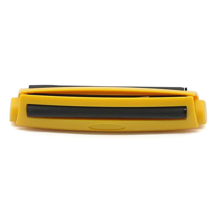 Manual plastic cigarette maker in six colours showing 110mm length for rolling shredded tobacco