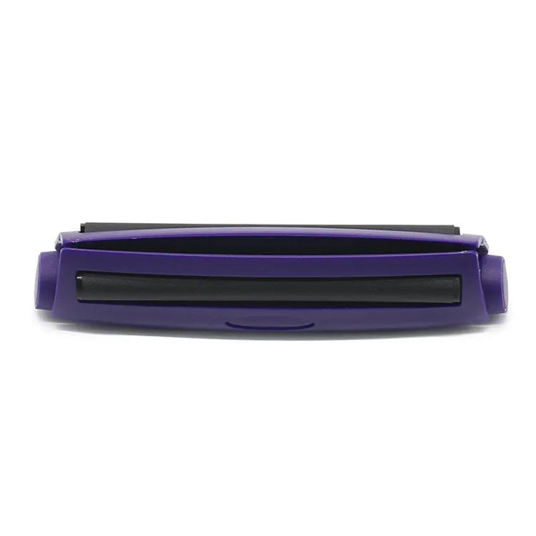 Manual plastic cigarette maker in six colours showing 110mm length for rolling shredded tobacco