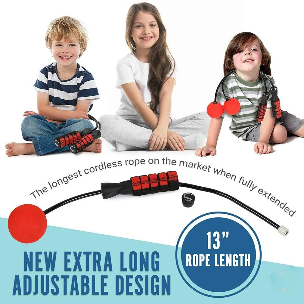 Creative Ropeless Adjustable Jump Rope with weighted EVA balls for effective workouts