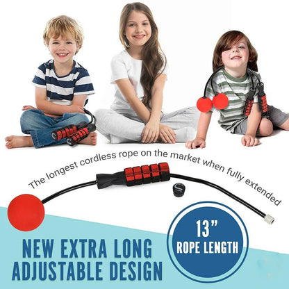 Creative Ropeless Adjustable Jump Rope with weighted EVA balls for effective workouts