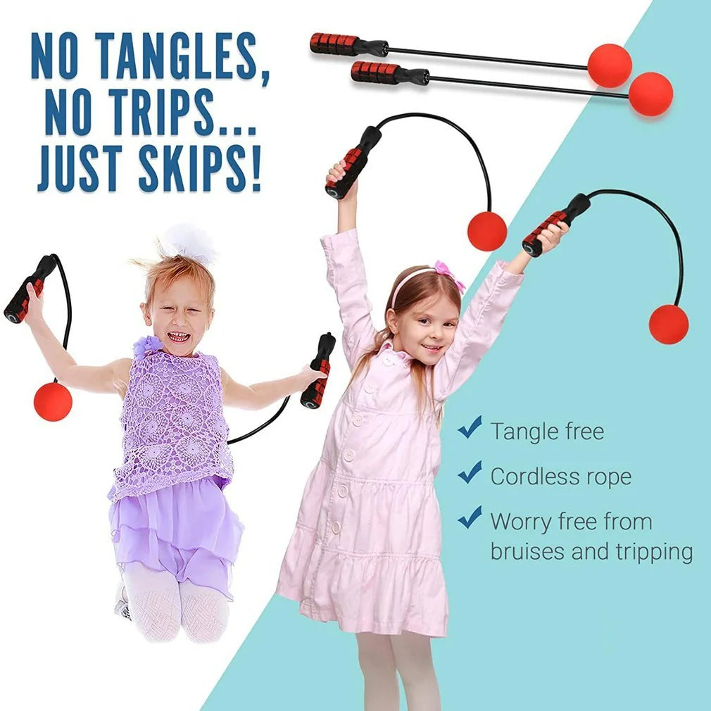 Creative Ropeless Adjustable Jump Rope with weighted EVA balls for effective workouts
