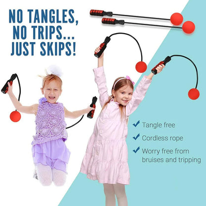 Creative Ropeless Adjustable Jump Rope with weighted EVA balls for effective workouts