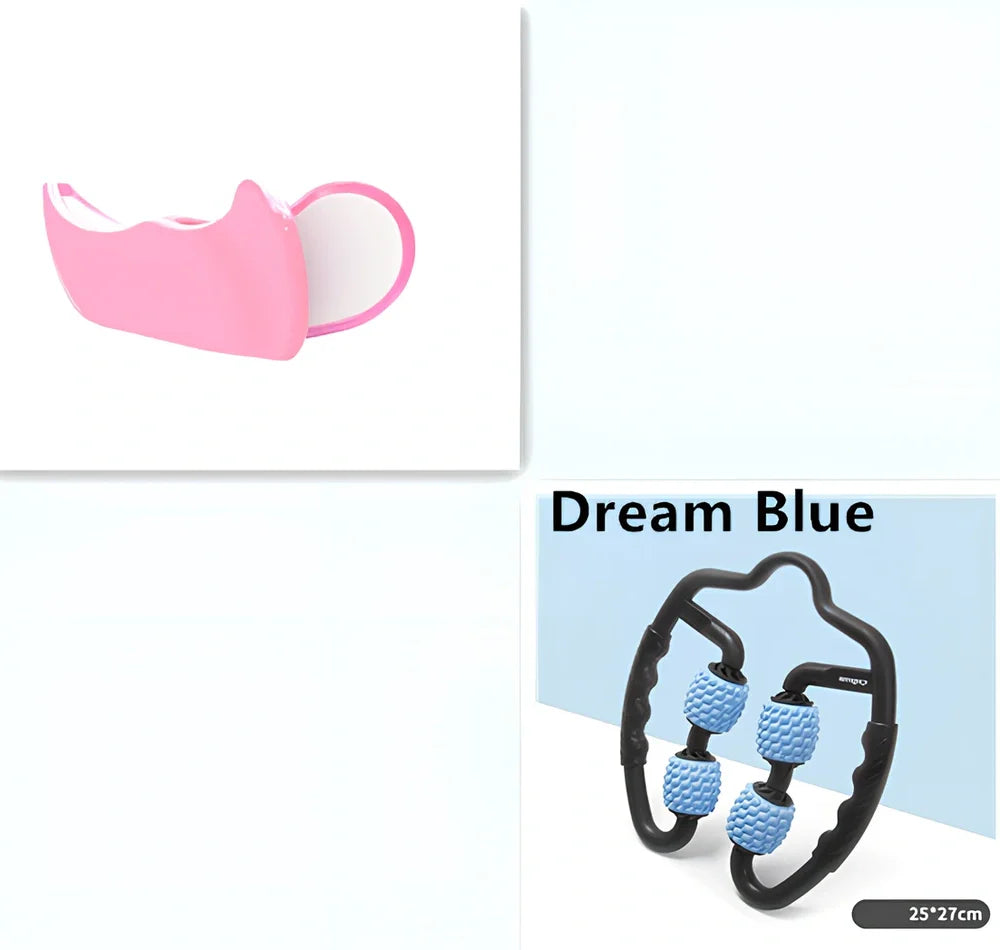 Steel-reinforced pelvic correction trainer in navy blue colour for hip line shaping and posture improvement