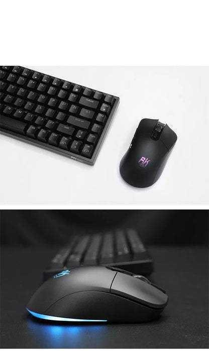 Wireless mechanical keyboard and mouse set with USB transmitter and charging cable