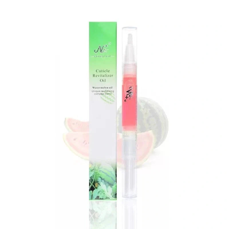 Nourishing Nail Care Pen in 8 delicious flavors, including Apple, Cherry, and Strawberry, to strengthen and condition nails for a healthy, radiant appearance.