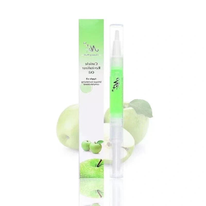 Nourishing Nail Care Pen in 8 delicious flavors, including Apple, Cherry, and Strawberry, to strengthen and condition nails for a healthy, radiant appearance.