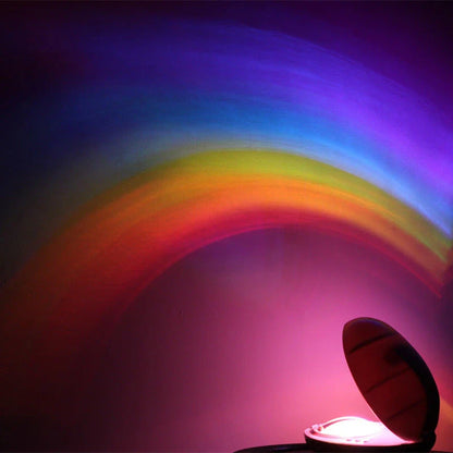 Enchanting Rainbow Projection Lamp with vibrant LED lighting and calming rainbow projection