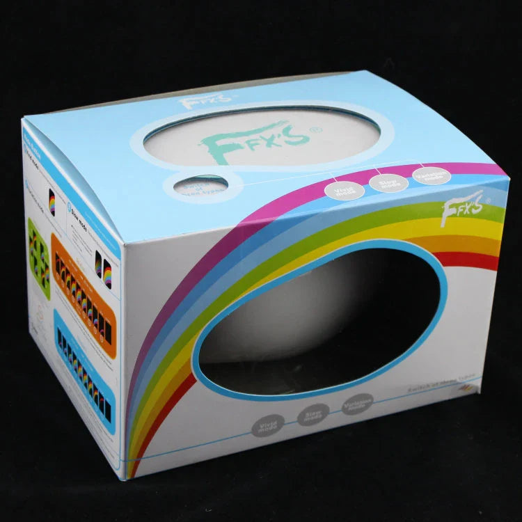 Enchanting Rainbow Projection Lamp with vibrant LED lighting and calming rainbow projection